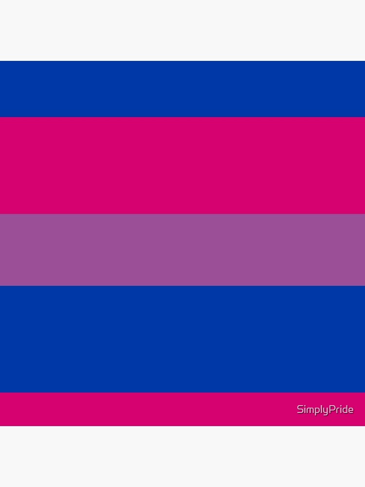 Bi Pride Large Flag Print Pin For Sale By Simplypride Redbubble