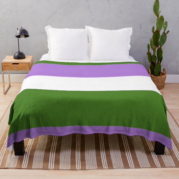 Item preview, Genderqueer Pride Large Flag Print designed and sold by SimplyPride.