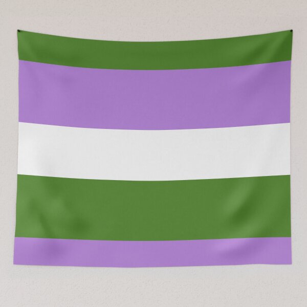 Item preview, Genderqueer Pride Large Flag Print  designed and sold by SimplyPride.
