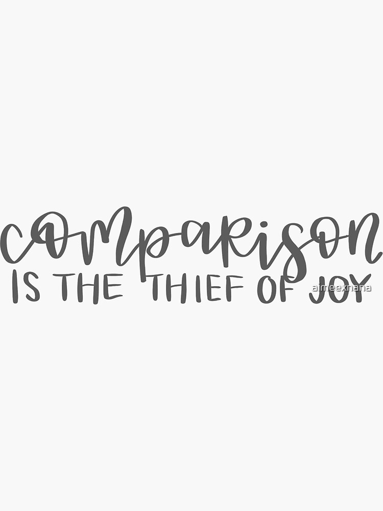 Comparison is the thief of joy! - Dear Teenage Me