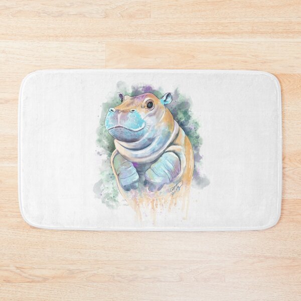 Item preview, Hippo Splash Watercolor designed and sold by slaterza.