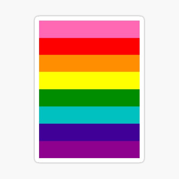 1978 Classic Pride Large Flag Print Sticker For Sale By Simplypride