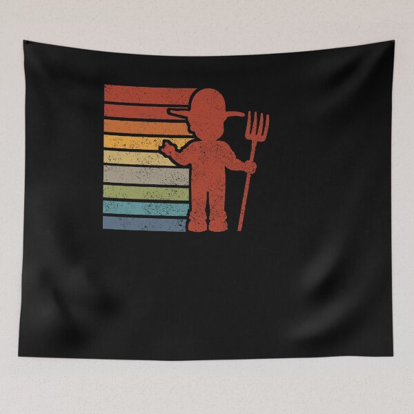 Item preview, Retro gardener silhouette designed and sold by Weilichesmag.