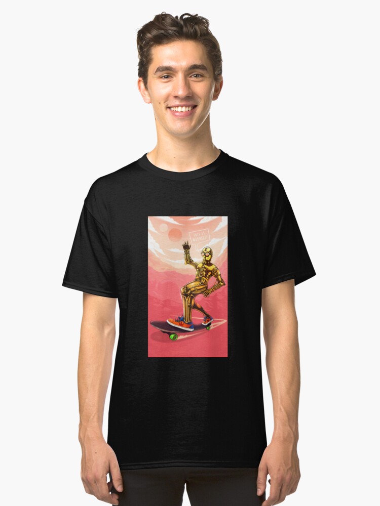 Alternate view of Robot shredding on a alien planet! Classic T-Shirt