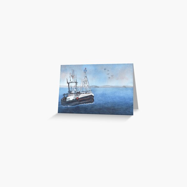 Item preview, Fishing Boat in the Firth of Forth designed and sold by Moti Black.