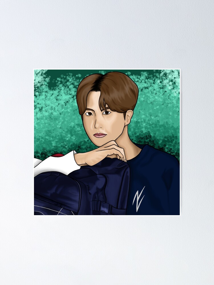 Bts J Hope Poster By Toshillustrate Redbubble