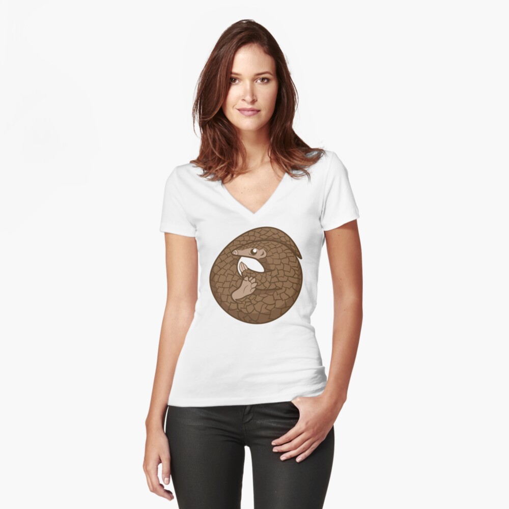 Item preview, Fitted V-Neck T-Shirt designed and sold by ZookprLauren.