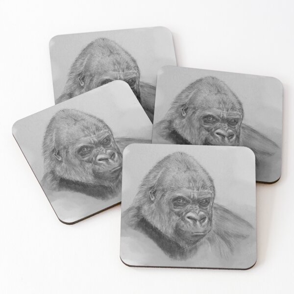 Item preview, Gorilla sketch designed and sold by ErinKArtist.