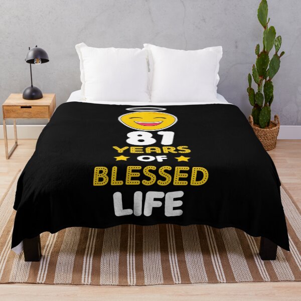 Item preview, 81st birthday gift idea 81 years of blessed life christian Funny Novelty Gift for birthday party present designed and sold by LoveEveryWear.