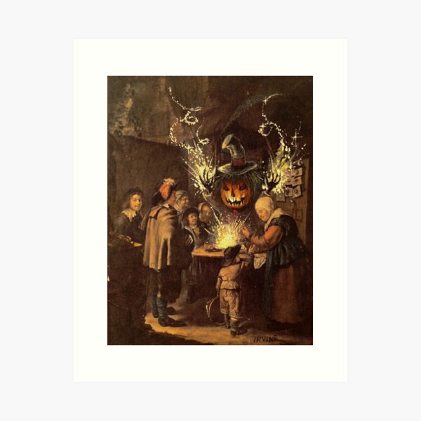 The Pumpkin Magician Art Print