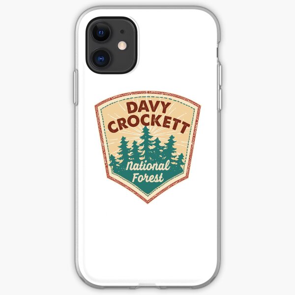 Davy Crockett National Forest shirt, sticker, gift (NNN) iPhone Soft Case