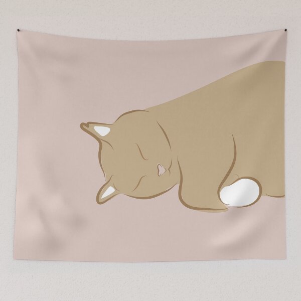 Item preview, Sleepy Kitty Illustration - Cat Digitally Drawn by Design by Cheyney designed and sold by designbycheyney.