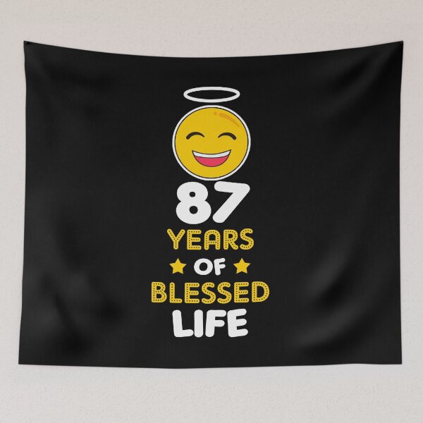 Item preview, 87th birthday gift idea 87 years of blessed life christian Funny Novelty Gift for birthday party present designed and sold by LoveEveryWear.