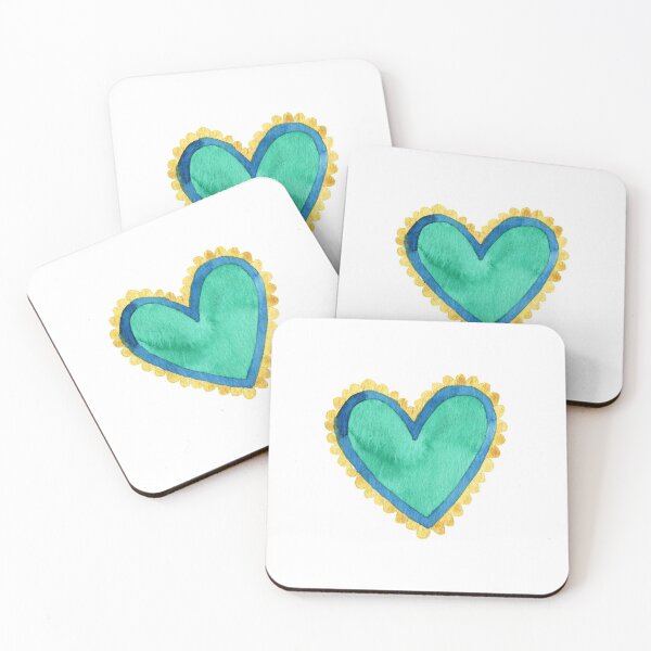 Item preview, green heart designed and sold by Adriana Campuzano.
