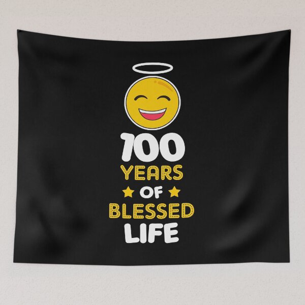 Item preview, 100th birthday gift idea 100 years of blessed life christian Funny Novelty Gift for birthday party present designed and sold by LoveEveryWear.