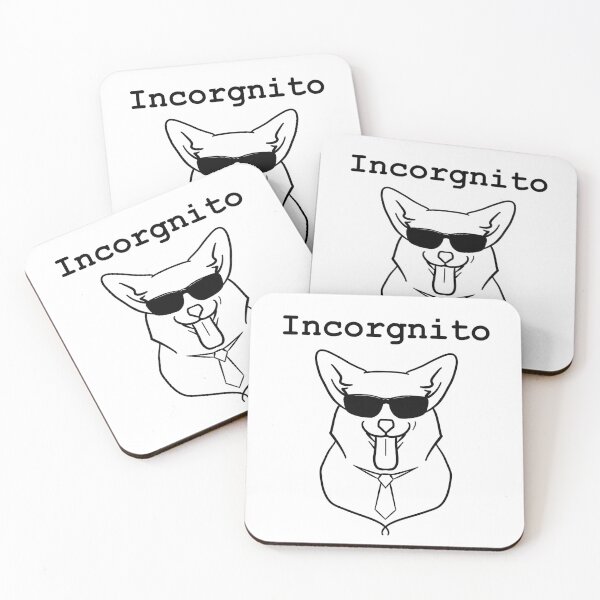 Item preview, Incorgnito corgi dog in shades and tie designed and sold by TheElkWillow.