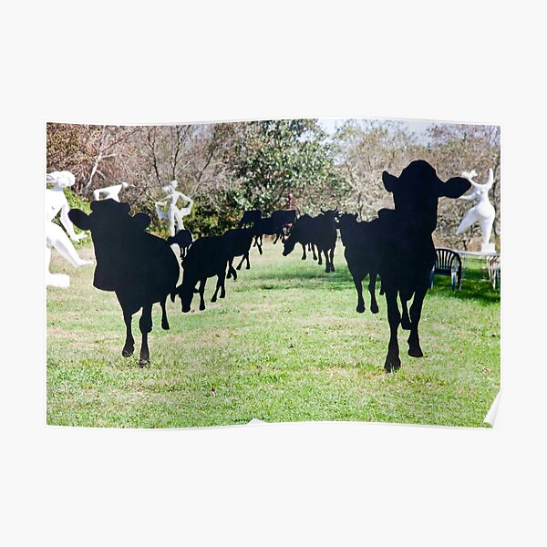 Black Cow Parade Poster