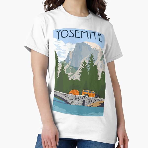Vista previa del artículo con la obra «VIntage Yosemite Merced River Travel», diseñado y vendido por digitalvintage.