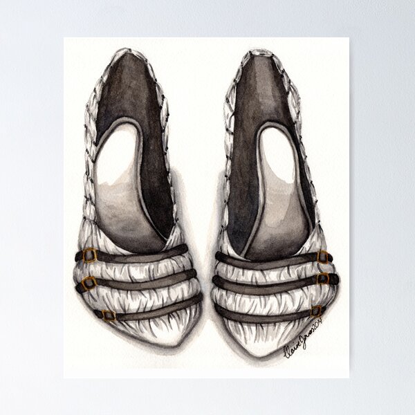 Item preview, White & Black Shoe designed and sold by hivernoir.