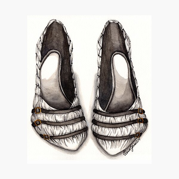 Item preview, White & Black Shoe designed and sold by hivernoir.