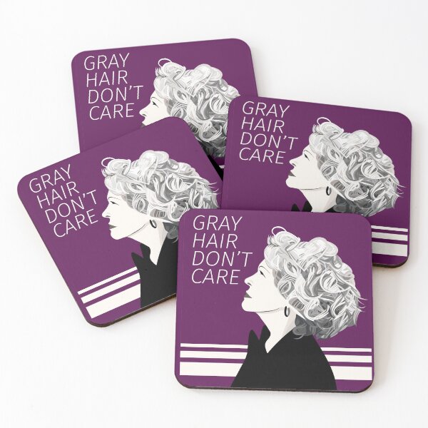 Item preview, Gray Hair - Don't Care designed and sold by Eye on the Blueline.