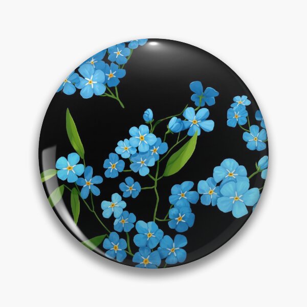 Item preview, Forget-me-not black background designed and sold by Maysoulrose.