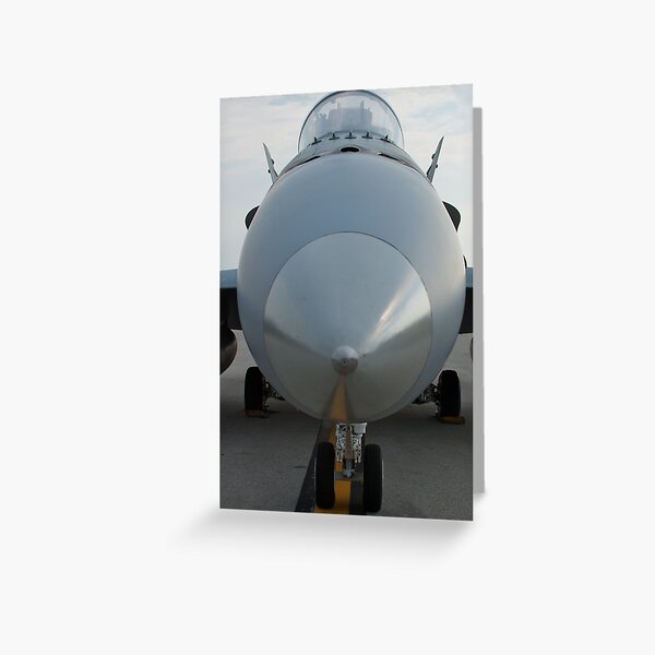 CF-188A Hornet Nose Shot Greeting Card