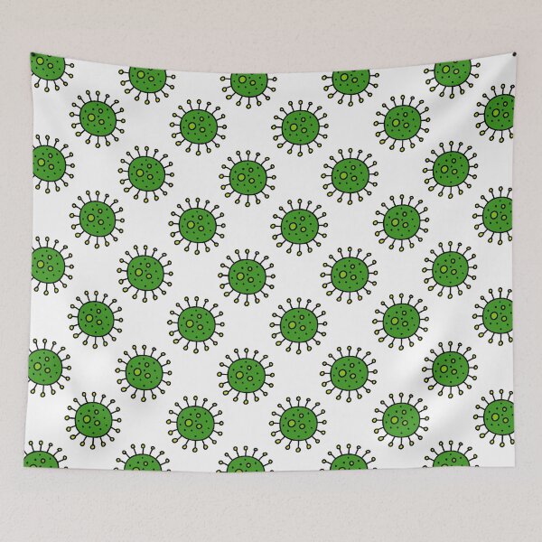 Item preview, coronavirus seamless doodle pattern, vector illustration designed and sold by zizimentos.