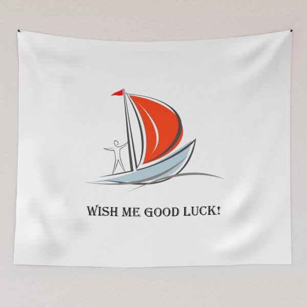 Item preview, Peaceful Trip: "Wish me Good Luck! Art designed and sold by MiraShop.