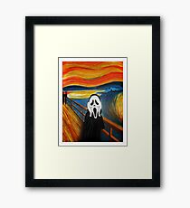 Scream Mash-up Framed Print