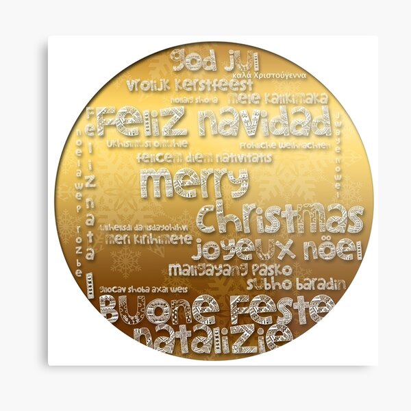 International Christmas Metal Print