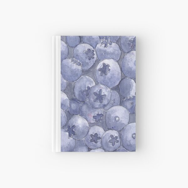 Blueberries - Realistic Watercolor Hardcover Journal