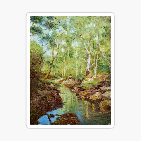 Item preview, Darebin Creek Crossing at Alphington designed and sold by Dai Wynn Fine Art.