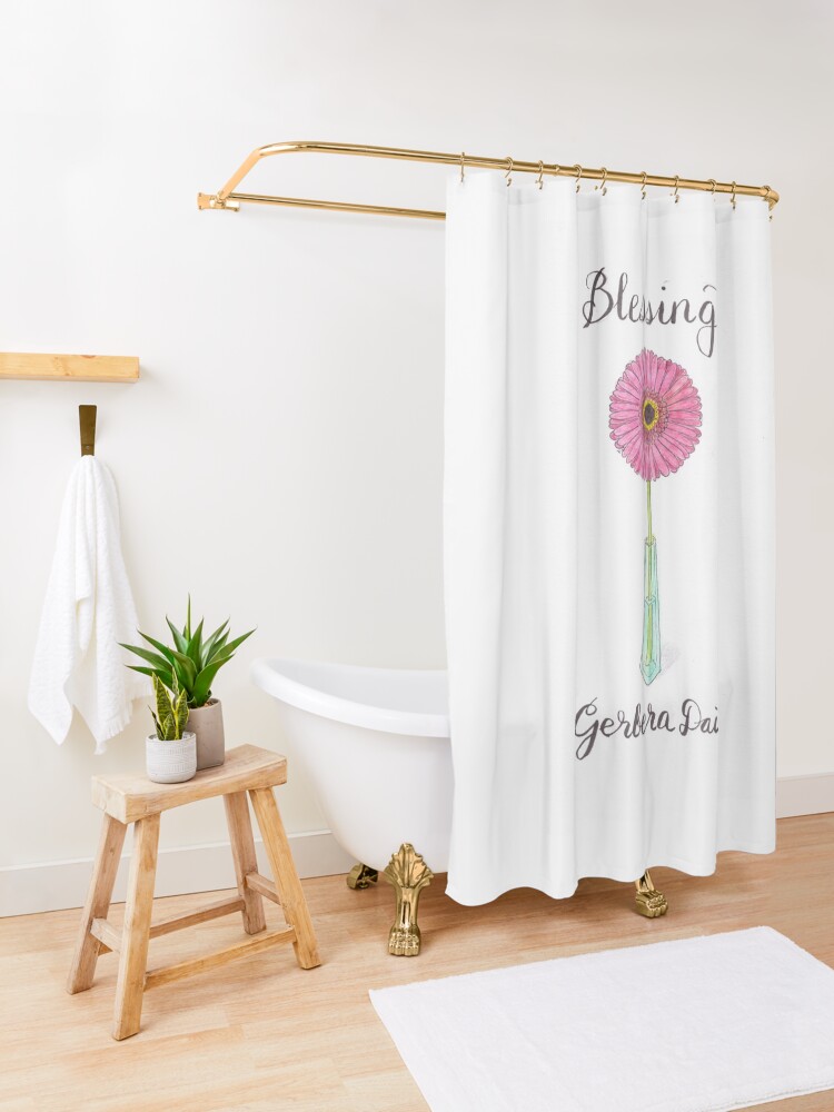 Alternate view of Gerbera Daisy - Blessing Shower Curtain