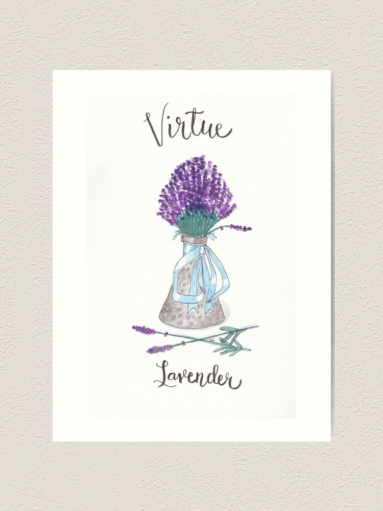 Alternate view of Lavender - Virtue Art Print
