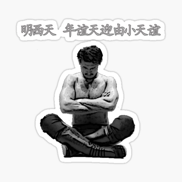 The Wrestler (Japanese Font) Sticker