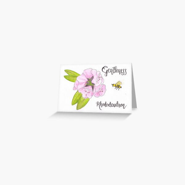 Rhododendron - Gentleness Greeting Card