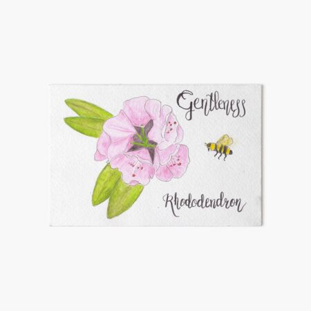 Rhododendron - Gentleness Art Board Print