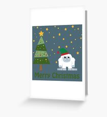 Merry Christmas Yeti Greeting Card