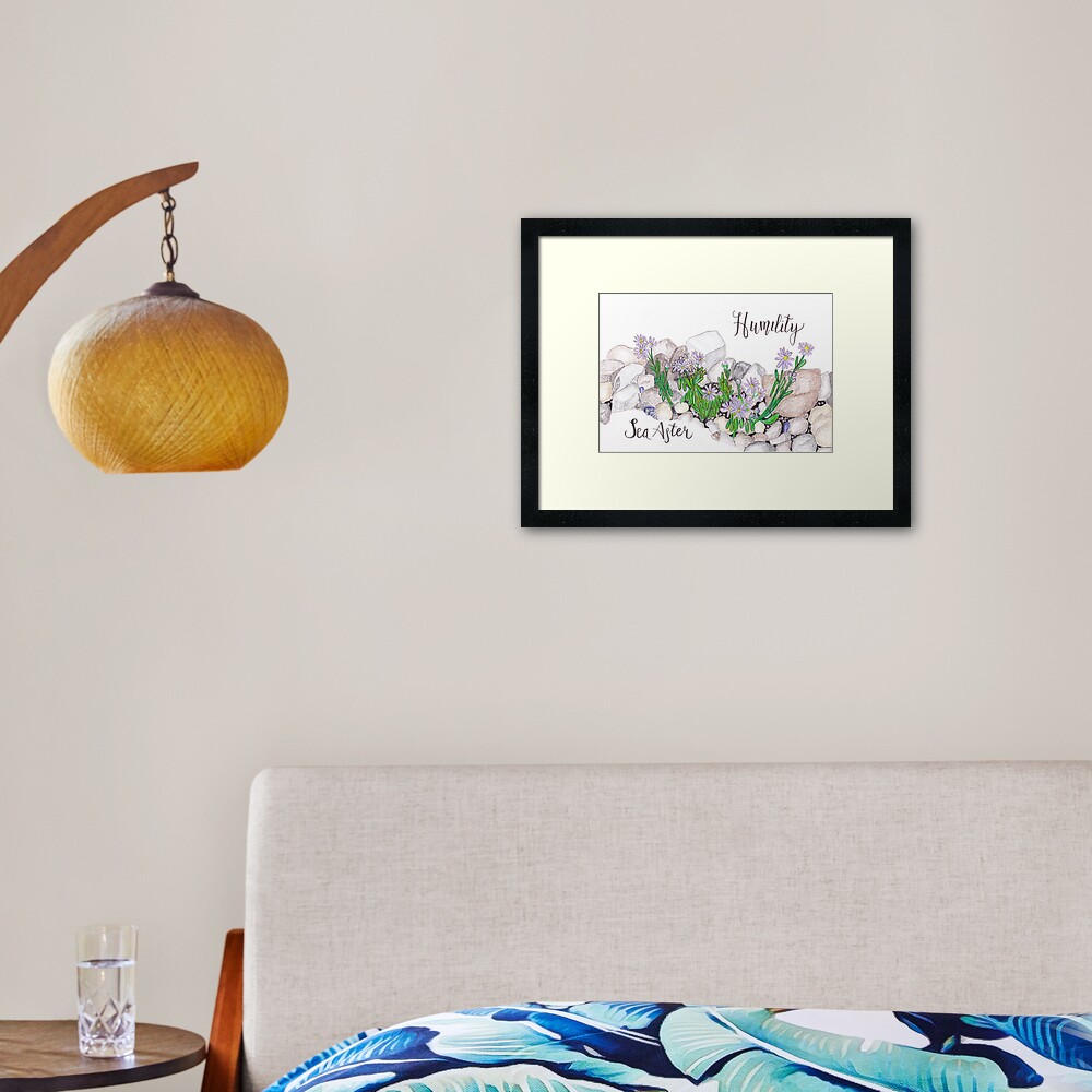 Sea Aster - Humility Framed Art Print