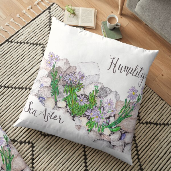 Sea Aster - Humility Floor Pillow