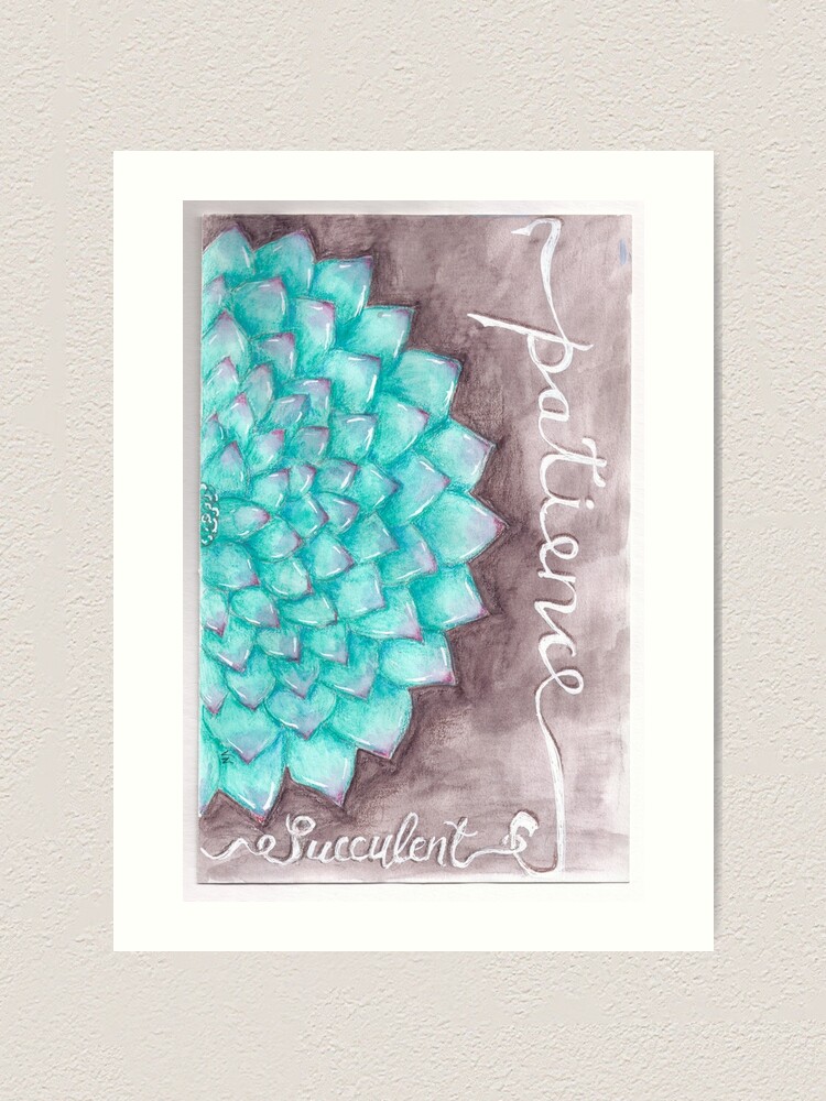Alternate view of Succulent - Patience Art Print