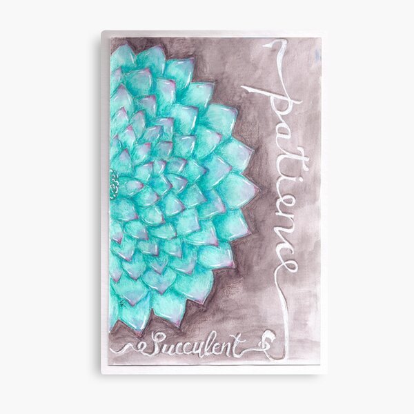 Succulent - Patience Metal Print