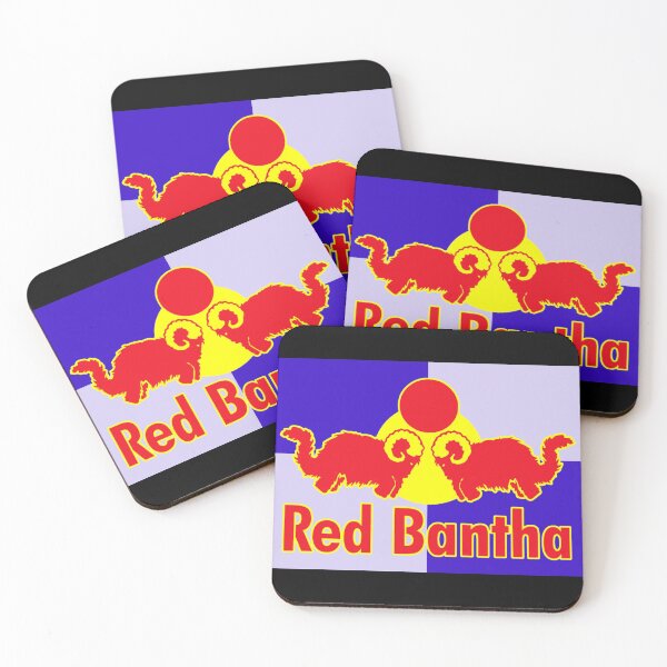Red Bantha Coasters (Set of 4)