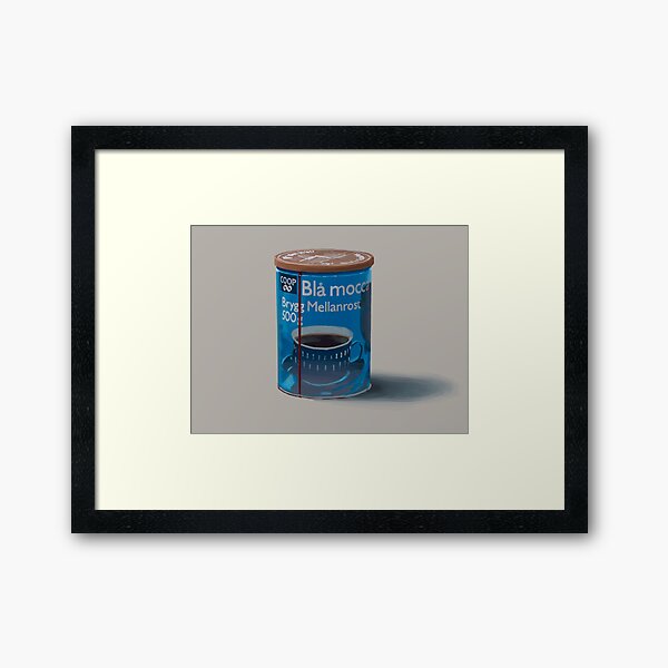Things From The Flood - Röd Mocca Framed Art Print