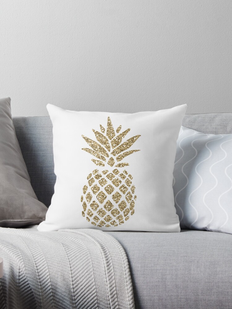 Gold pineapple pillow best sale