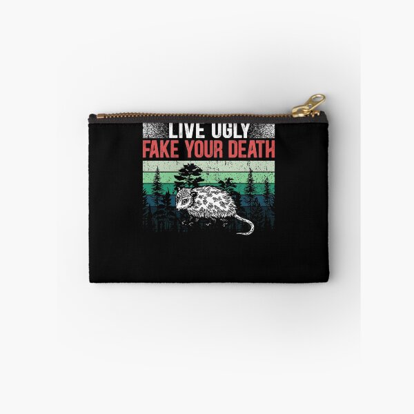 Item preview, Live Ugly Fake Your Death Opossum Funny Retro Vintage  designed and sold by Dolphin Graphic.