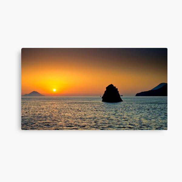 Isole al tramonto Canvas Print