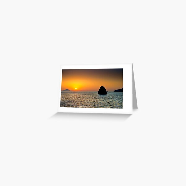 Isole al tramonto Greeting Card