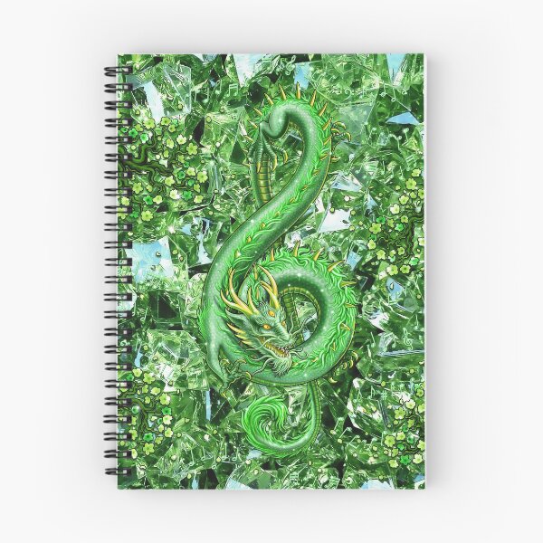Item preview, Treble Clef - Music Dragon - Emerald designed and sold by Abysm Internal.